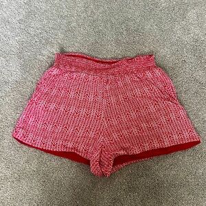 Knox Rose Red Shorts with Elastic Waistband and Pockets Woman’s M Loose Fitting